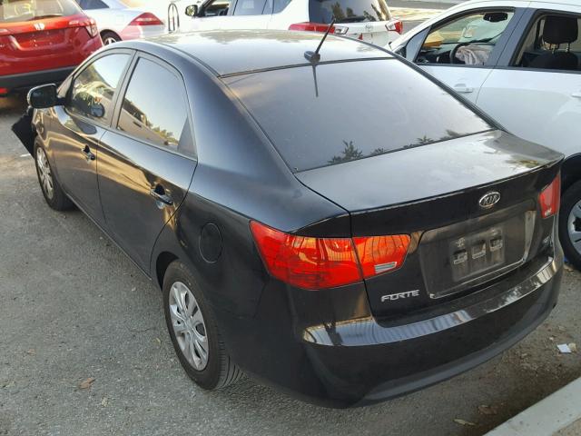 KNAFU4A24C5606198 - 2012 KIA FORTE EX BLACK photo 3