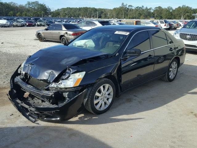 1HGCM66497A058998 - 2007 HONDA ACCORD SE BLACK photo 2