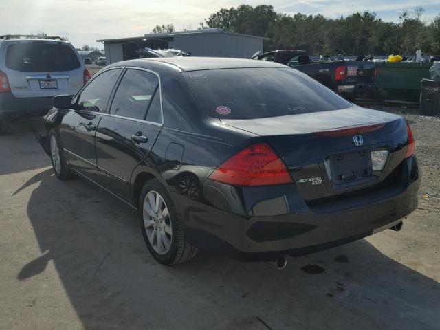 1HGCM66497A058998 - 2007 HONDA ACCORD SE BLACK photo 3