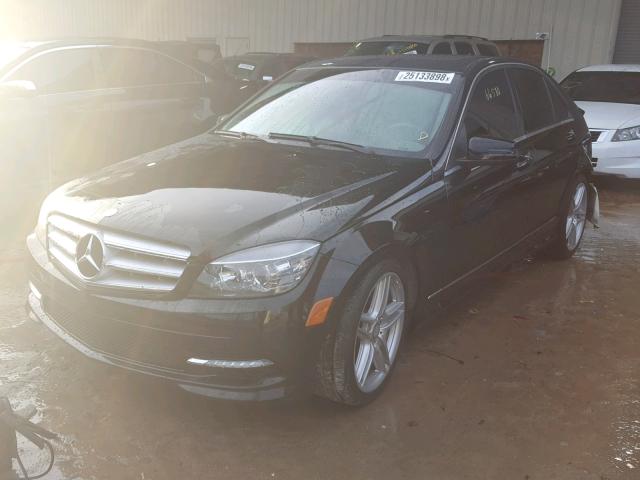 WDDGF5GB5BR143810 - 2011 MERCEDES-BENZ C 350 BLACK photo 2