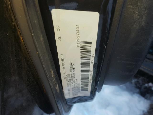 4S3BL626687203899 - 2008 SUBARU LEGACY 2.5 BLACK photo 10