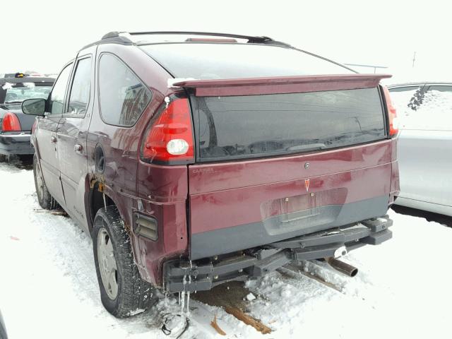 3G7DA03E72S590519 - 2002 PONTIAC AZTEK MAROON photo 3