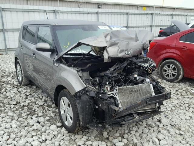 KNDJN2A25E7061568 - 2014 KIA SOUL GRAY photo 1