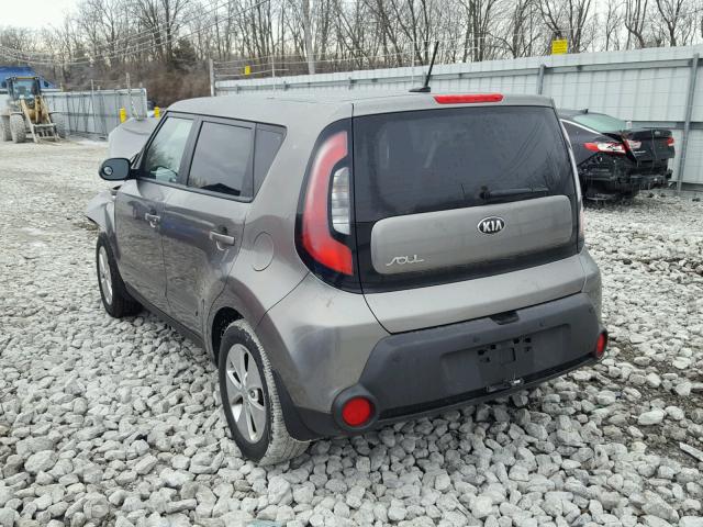 KNDJN2A25E7061568 - 2014 KIA SOUL GRAY photo 3