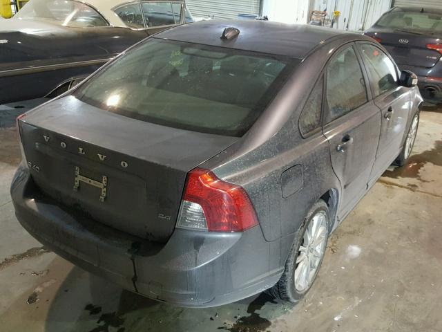 YV1382MS0A2500544 - 2010 VOLVO S40 2.4I GRAY photo 4