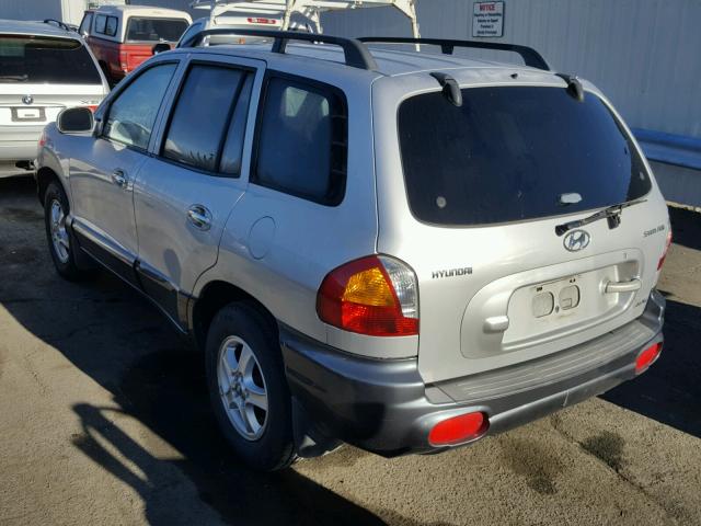 KM8SC83D31U112861 - 2001 HYUNDAI SANTA FE G GRAY photo 3