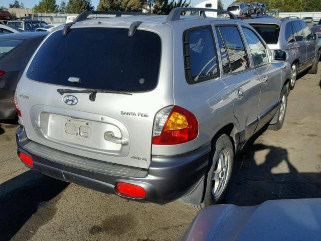 KM8SC83D31U112861 - 2001 HYUNDAI SANTA FE G GRAY photo 4