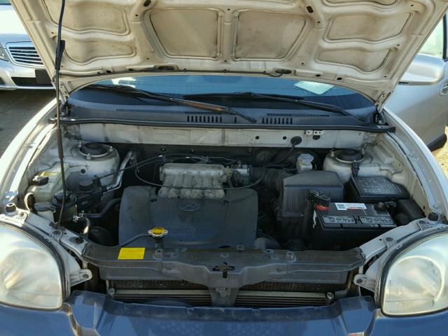 KM8SC83D31U112861 - 2001 HYUNDAI SANTA FE G GRAY photo 7