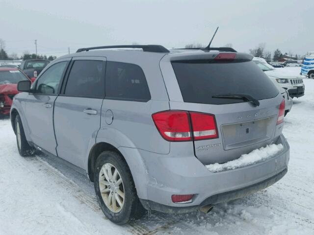 3C4PDDBGXFT593415 - 2015 DODGE JOURNEY SX SILVER photo 3