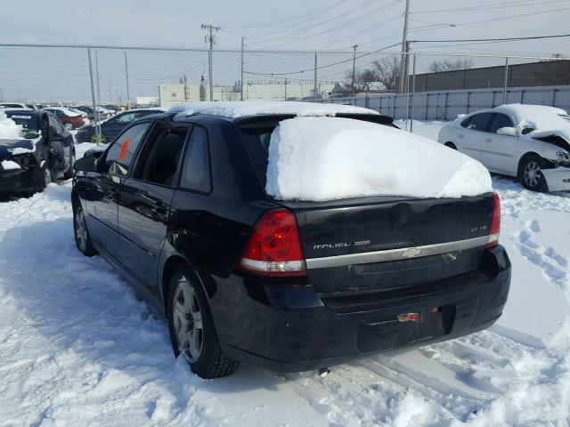 1G1ZU64825F100774 - 2005 CHEVROLET MALIBU MAX BLACK photo 3