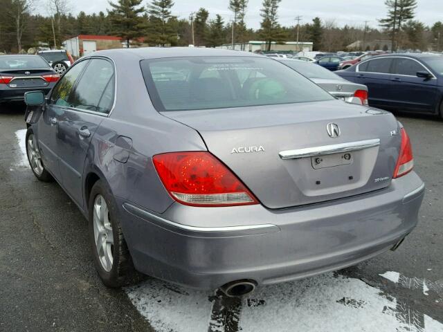 JH4KB16648C000225 - 2008 ACURA RL GRAY photo 3