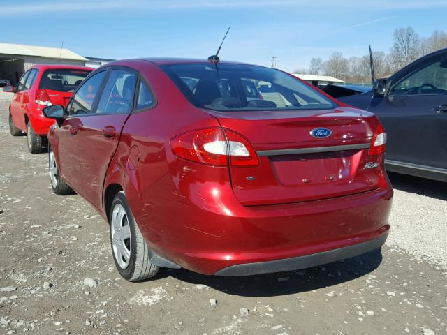 3FADP4BJ3DM219523 - 2013 FORD FIESTA SE RED photo 3