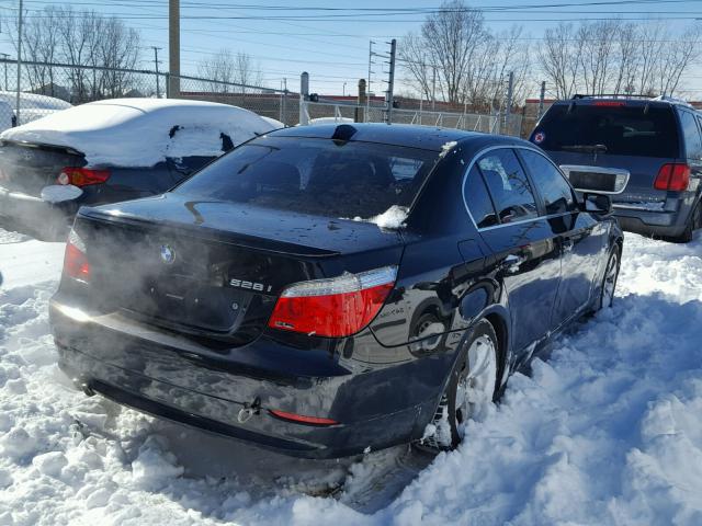 WBANU53518C113252 - 2008 BMW 528 I BLACK photo 4