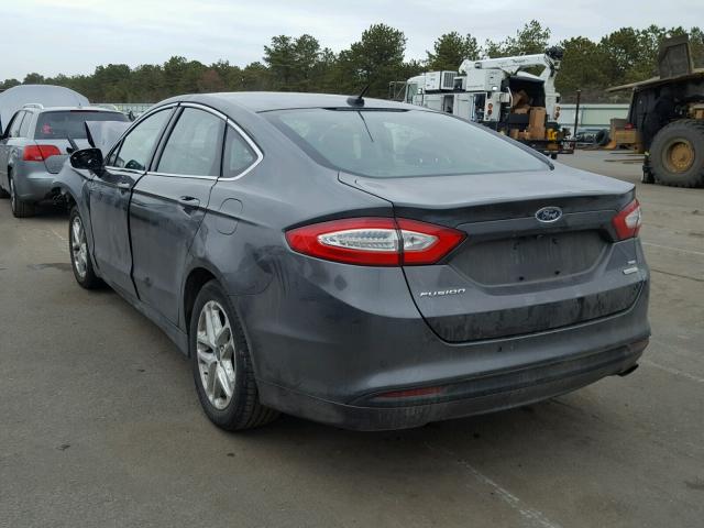 1FA6P0HD0G5123426 - 2016 FORD FUSION SE GRAY photo 3