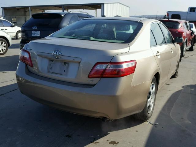 4T1BE46K27U079955 - 2007 TOYOTA CAMRY NEW GOLD photo 4