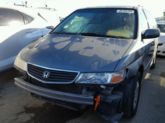 2HKRL18601H513590 - 2001 HONDA ODYSSEY EX GRAY photo 2