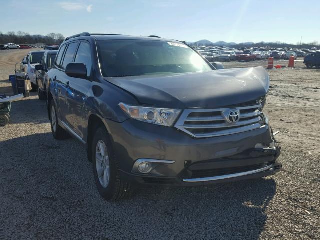 5TDBK3EH1BS071176 - 2011 TOYOTA HIGHLANDER GRAY photo 1