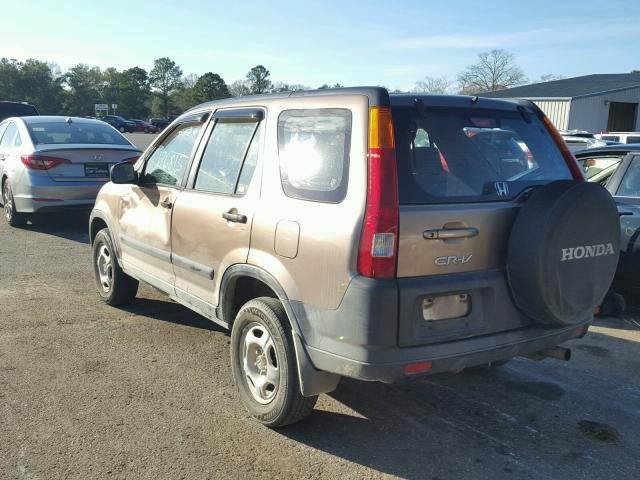 JHLRD68453C017016 - 2003 HONDA CR-V LX TAN photo 3