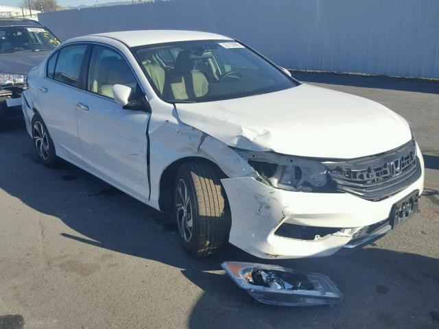 1HGCR2F39GA103245 - 2016 HONDA ACCORD LX WHITE photo 1