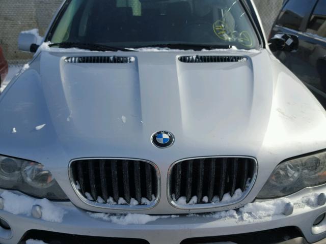 5UXFA135X5LY10812 - 2005 BMW X5 3.0I SILVER photo 7