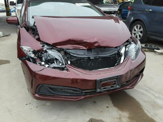 19XFB2F55EE075827 - 2014 HONDA CIVIC LX MAROON photo 9