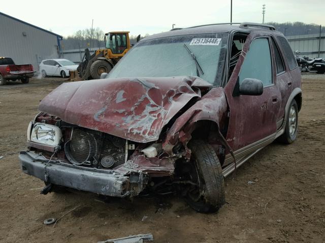 KNDJA723525143047 - 2002 KIA SPORTAGE MAROON photo 2