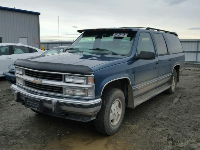 1GNFK16K6RJ320179 - 1994 CHEVROLET SUBURBAN K BLUE photo 2