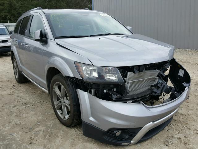 3C4PDCGBXHT579380 - 2017 DODGE JOURNEY CR SILVER photo 1