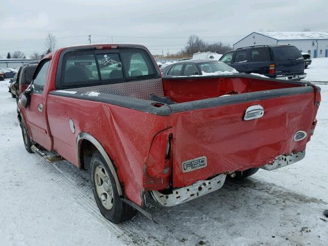 1FTRF17W2YNA97335 - 2000 FORD F150 RED photo 3