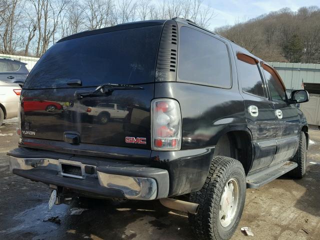 1GKEK13T56J104132 - 2006 GMC YUKON BLACK photo 4