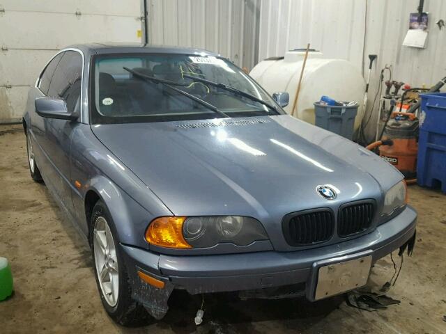 WBABN33431JW54607 - 2001 BMW 325 CI BLUE photo 1