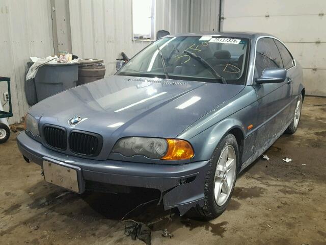 WBABN33431JW54607 - 2001 BMW 325 CI BLUE photo 2