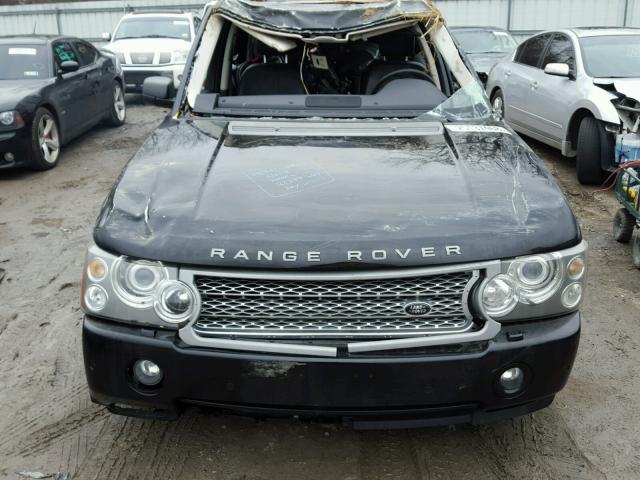 SALME154X8A285518 - 2008 LAND ROVER RANGE ROVE BLACK photo 7