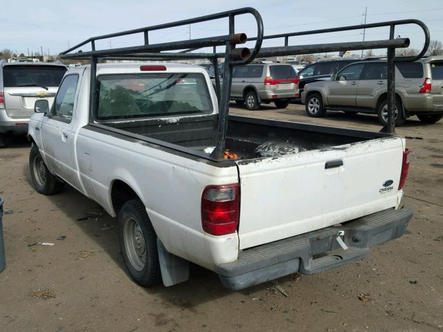 1FTYR10UX2PB15913 - 2002 FORD RANGER WHITE photo 3