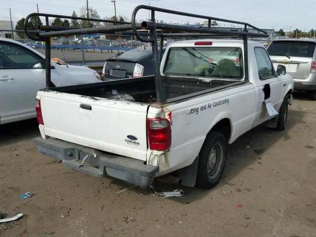 1FTYR10UX2PB15913 - 2002 FORD RANGER WHITE photo 4