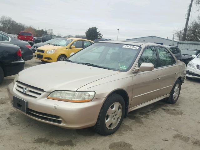 1HGCG16501A053957 - 2001 HONDA ACCORD EX BEIGE photo 2