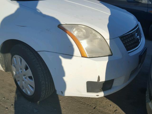 3N1AB61E07L641824 - 2007 NISSAN SENTRA 2.0 WHITE photo 9