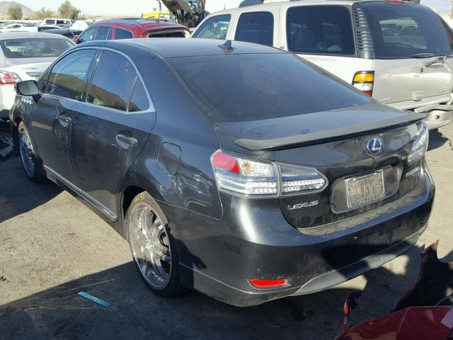 JTHBB1BA0A2011759 - 2010 LEXUS HS 250H GRAY photo 3