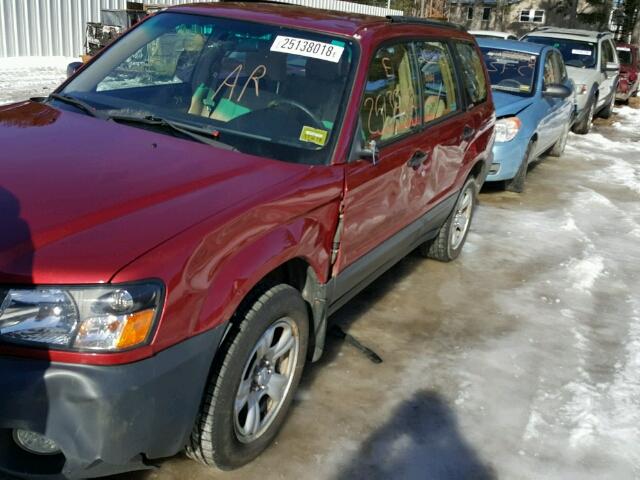 JF1SG63614G727481 - 2004 SUBARU FORESTER 2 RED photo 9