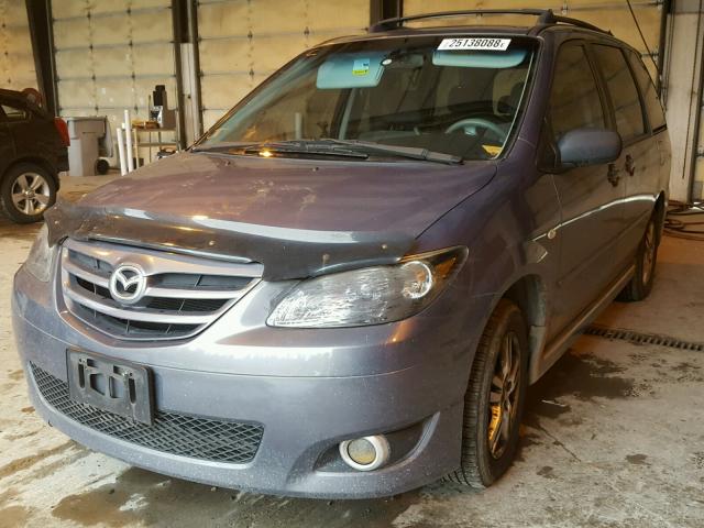 JM3LW28J460558230 - 2006 MAZDA MPV WAGON BLUE photo 2