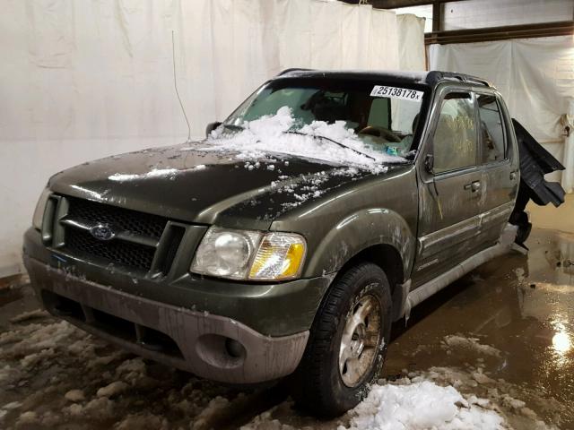 1FMZU77E42UC88182 - 2002 FORD EXPLORER S GREEN photo 2