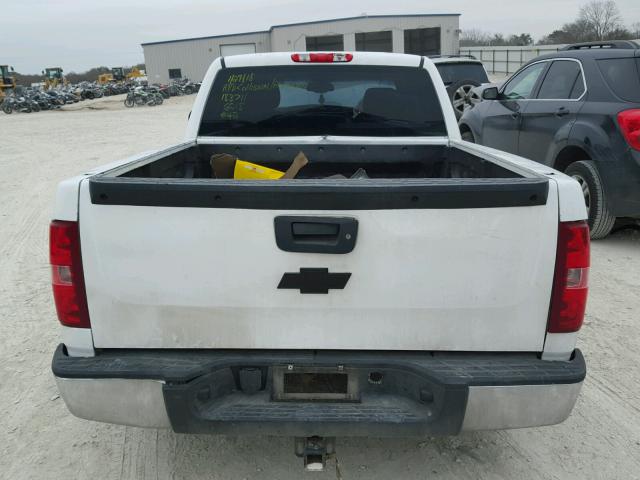 1GCEC29J99Z287996 - 2009 CHEVROLET SILVERADO WHITE photo 6