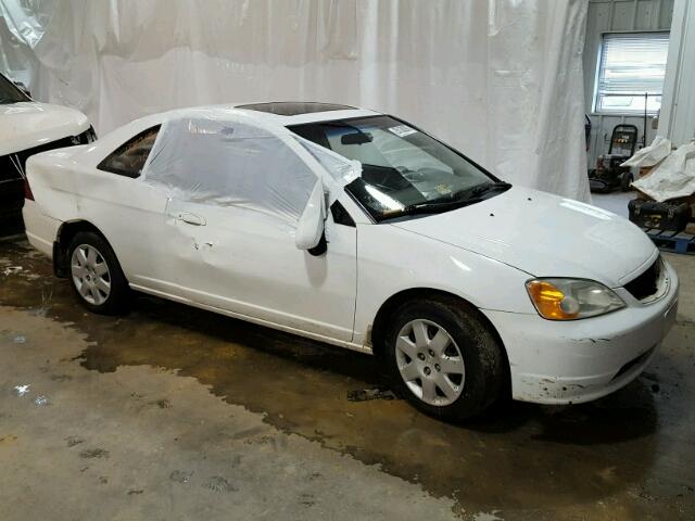 1HGEM22952L087978 - 2002 HONDA CIVIC EX WHITE photo 1