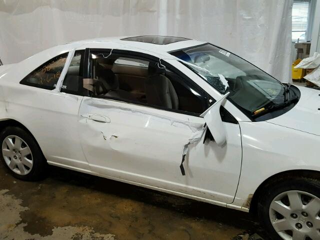 1HGEM22952L087978 - 2002 HONDA CIVIC EX თეთრი ფოტო 9