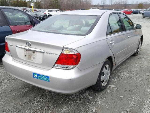 4T1BE32K06U150987 - 2006 TOYOTA CAMRY LE SILVER photo 4