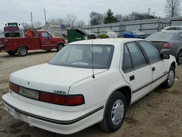 2G1WL54T2M9230663 - 1991 CHEVROLET LUMINA WHITE photo 4