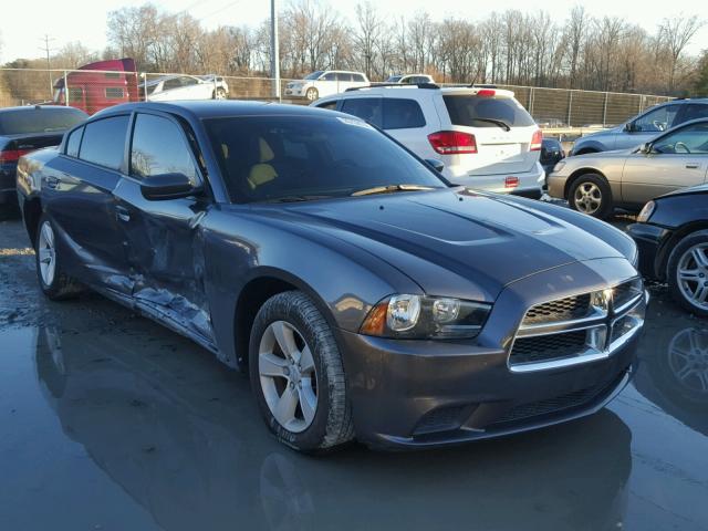 2C3CDXBG6EH174487 - 2014 DODGE CHARGER SE GRAY photo 1