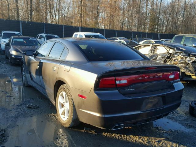 2C3CDXBG6EH174487 - 2014 DODGE CHARGER SE GRAY photo 3