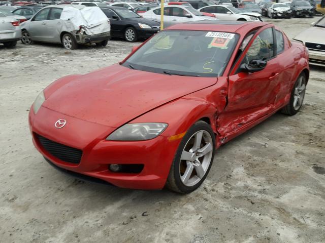 JM1FE173140101121 - 2004 MAZDA RX8 RED photo 2