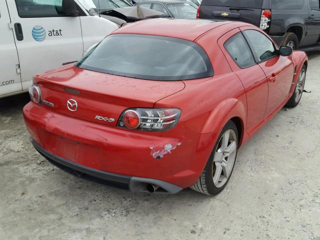 JM1FE173140101121 - 2004 MAZDA RX8 RED photo 4